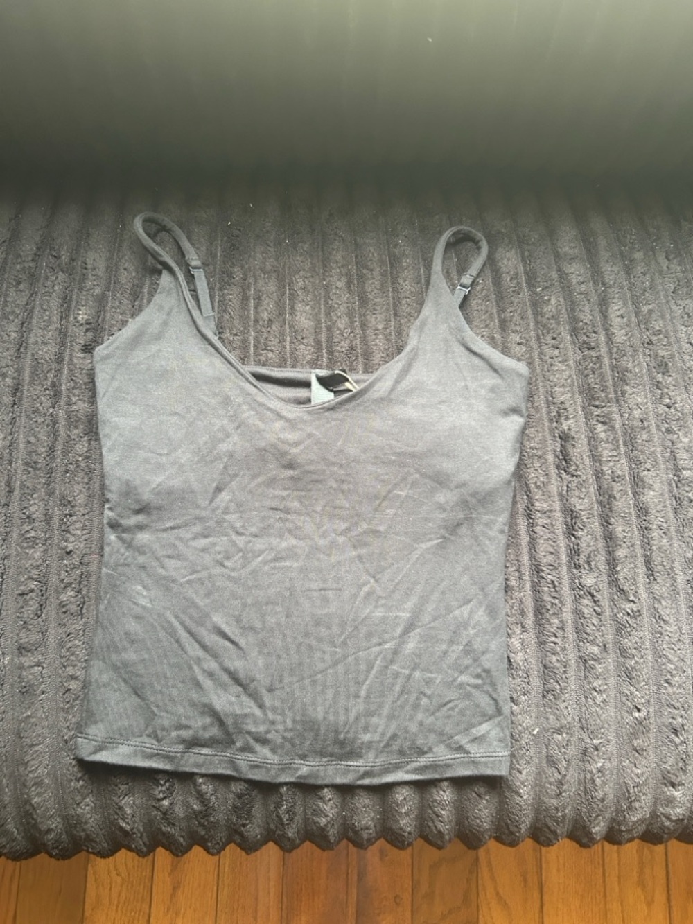 Skims Smooth Lounge Skimpy Strap Cami • NWT • Never Worn • Obsidian (Black) • XS